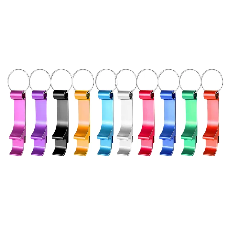 Colorful  Can Bottle Opener With Keychain Ring 5