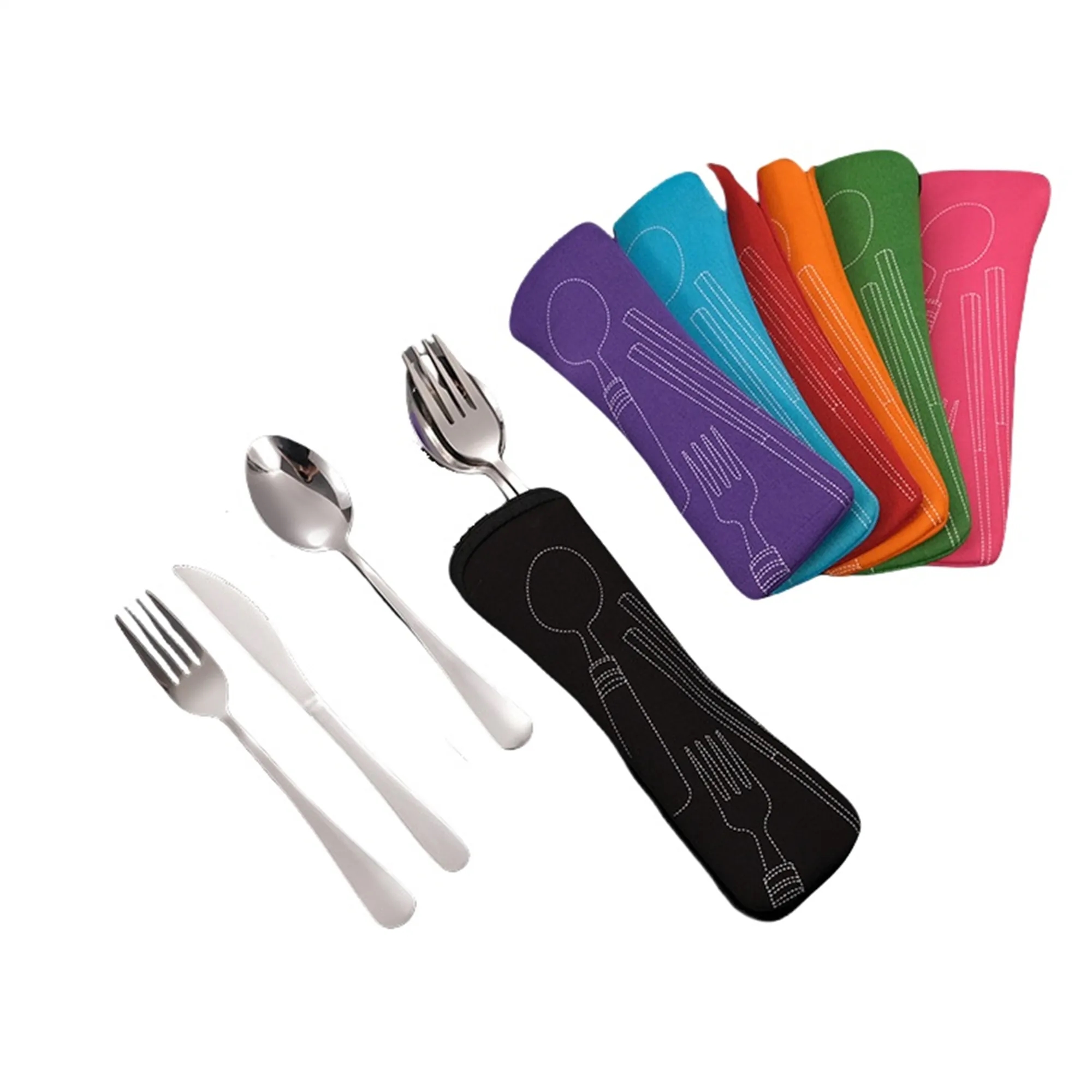 Travel Cutlery Reusable Silverware Set 13