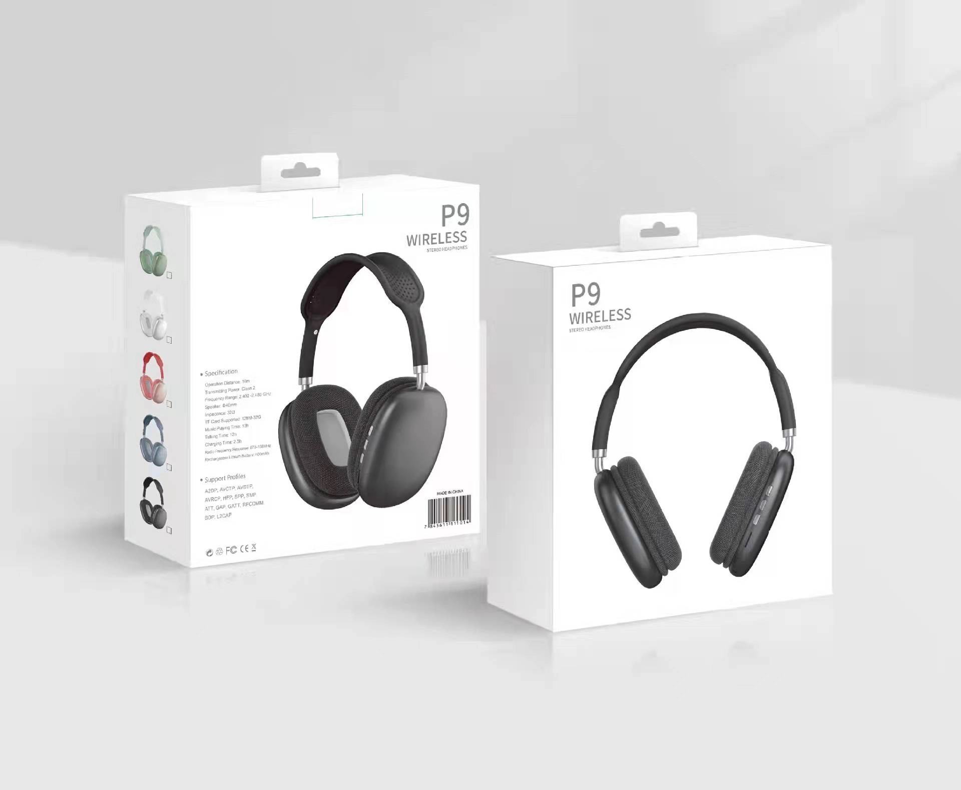 New  Bluetooth Wireless Over-Ear Headphones with MIC/FM/MP3 3