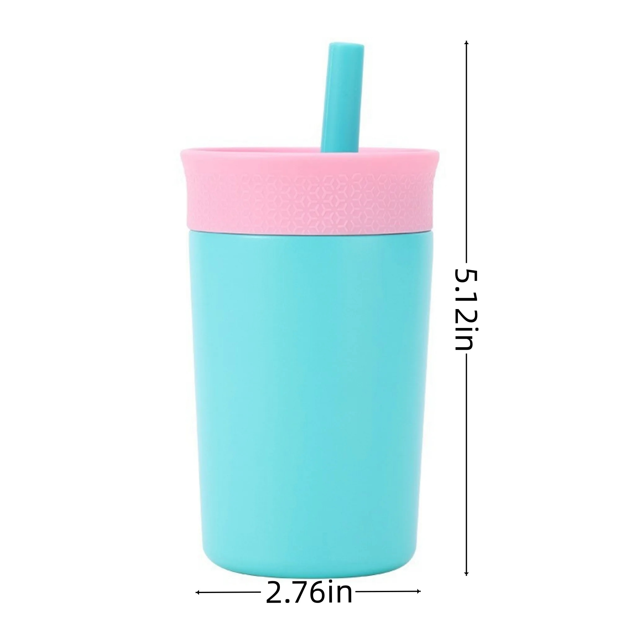 12oz Insulation Stainless Steel Tumbler with Straw 5