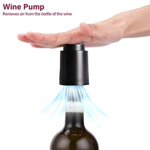 4 In 1 Black Plastic Automatic Electric Wine Opener With Foil Cutter 5