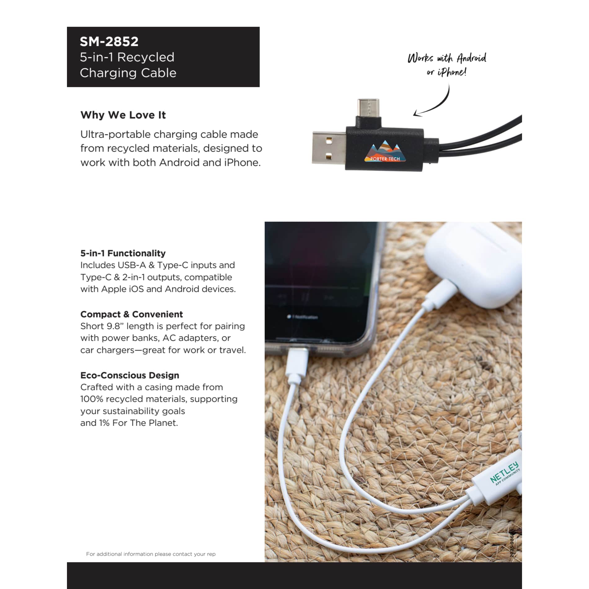 5-in-1 Recycled Charging Cable 54