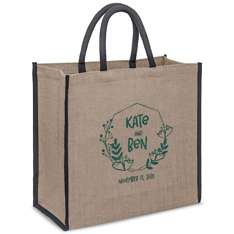 Custom Jute Tote Bags, custom tote bag with logo imprint 4
