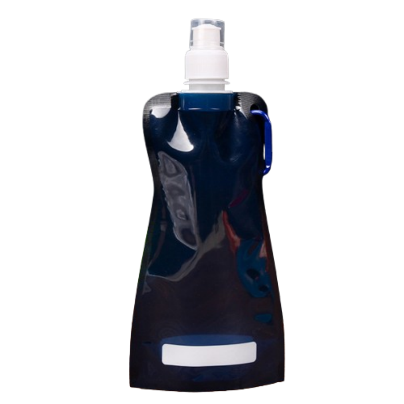 18 oz Foldable Water Bottle W/ Carabiner 9