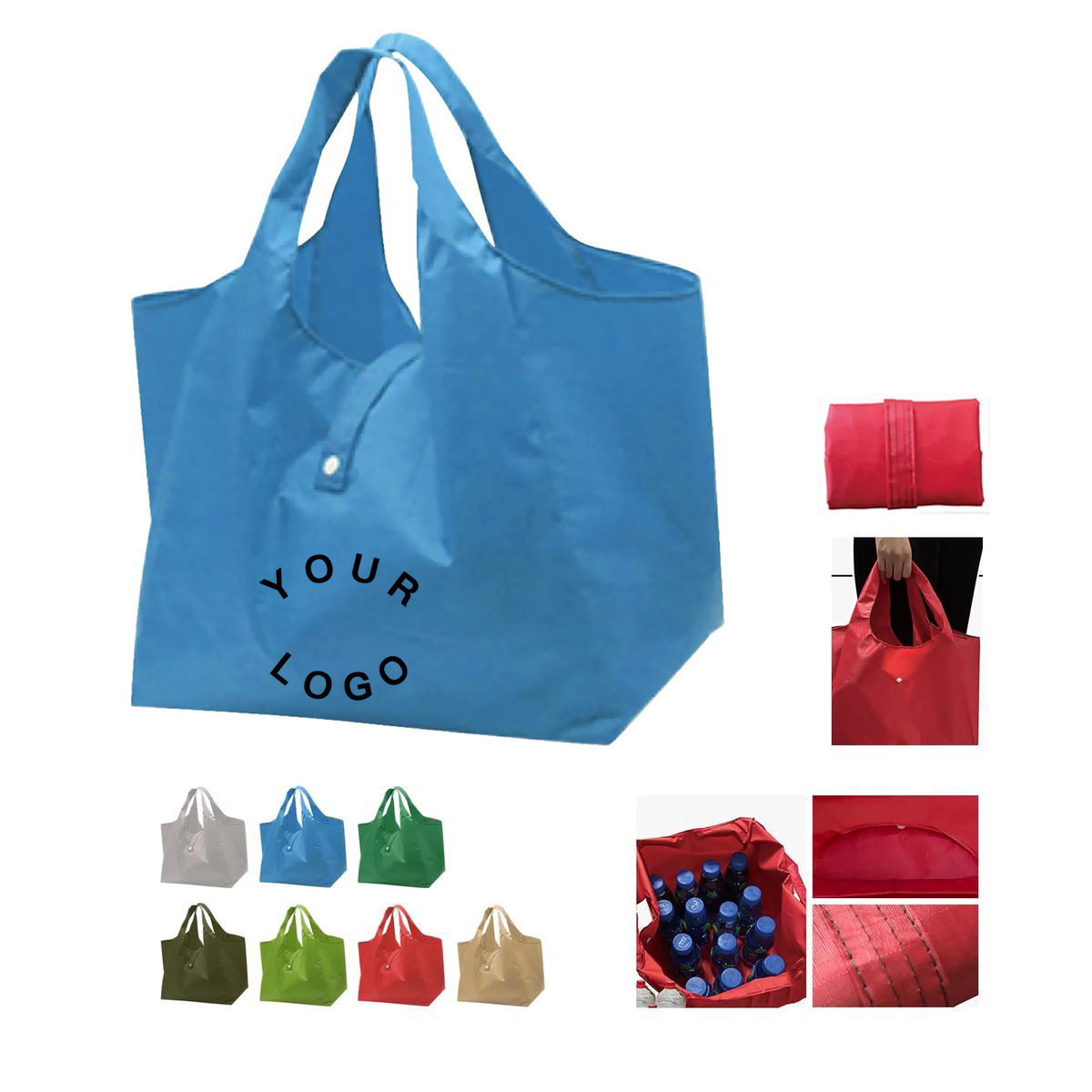 Reusable Oxford Market Shopping Bag, custom tote bag with logo imprint 4