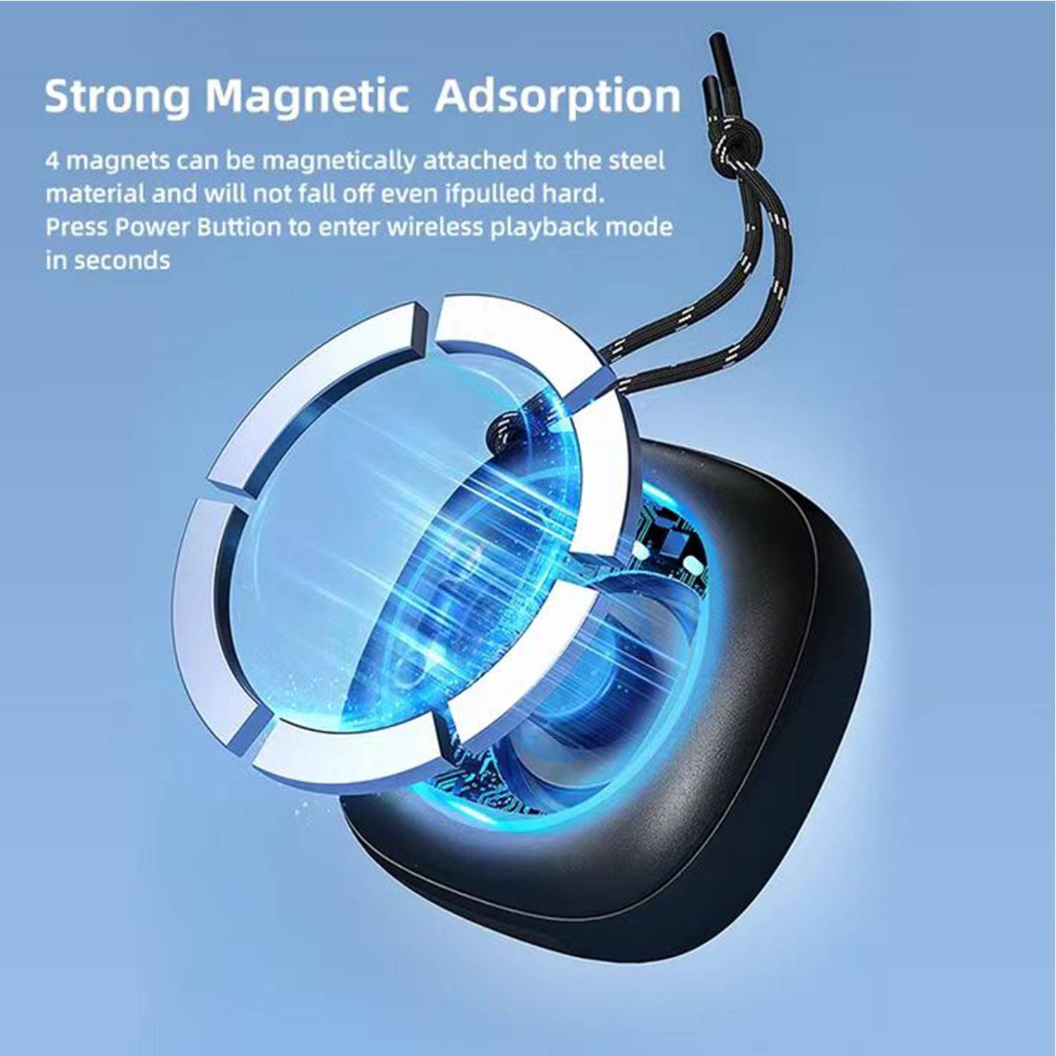 Mini Magnetic Bluetooth Speaker 5