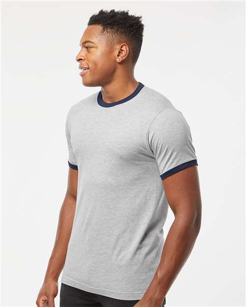 Unisex Fine Jersey Ringer T-Shirt - 246 110