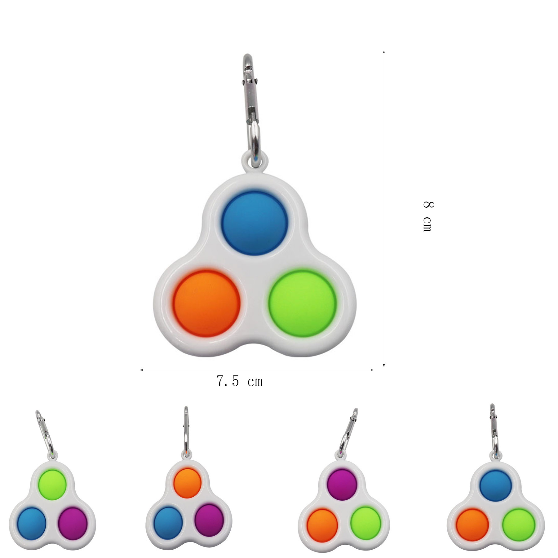 Push Bubble Keychain For Stress Relive 1