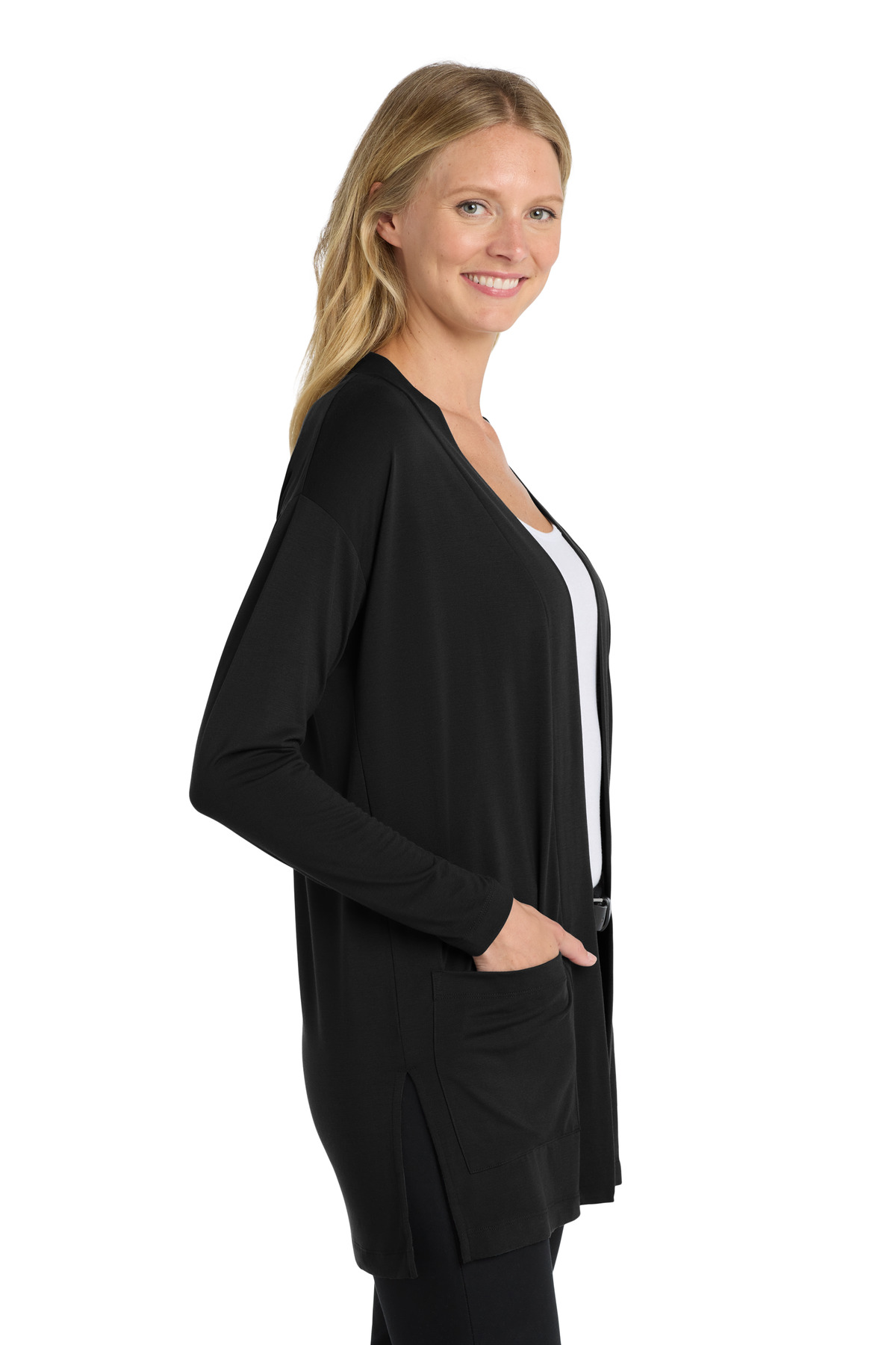 Port Authority Women's Concept Long Pocket Cardigan . LK5434 6
