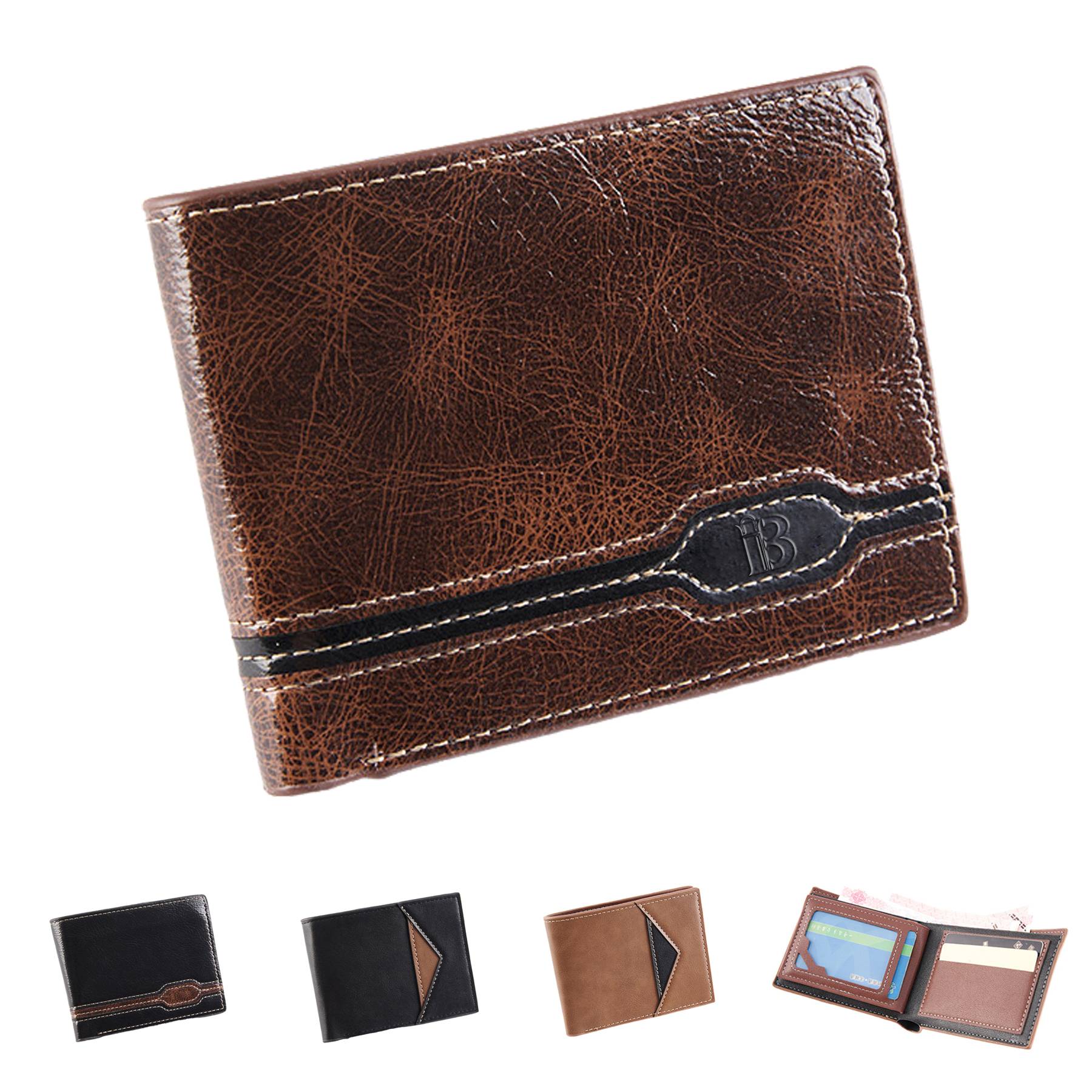 Men PU Leather Bifold Stylish Wallet 2