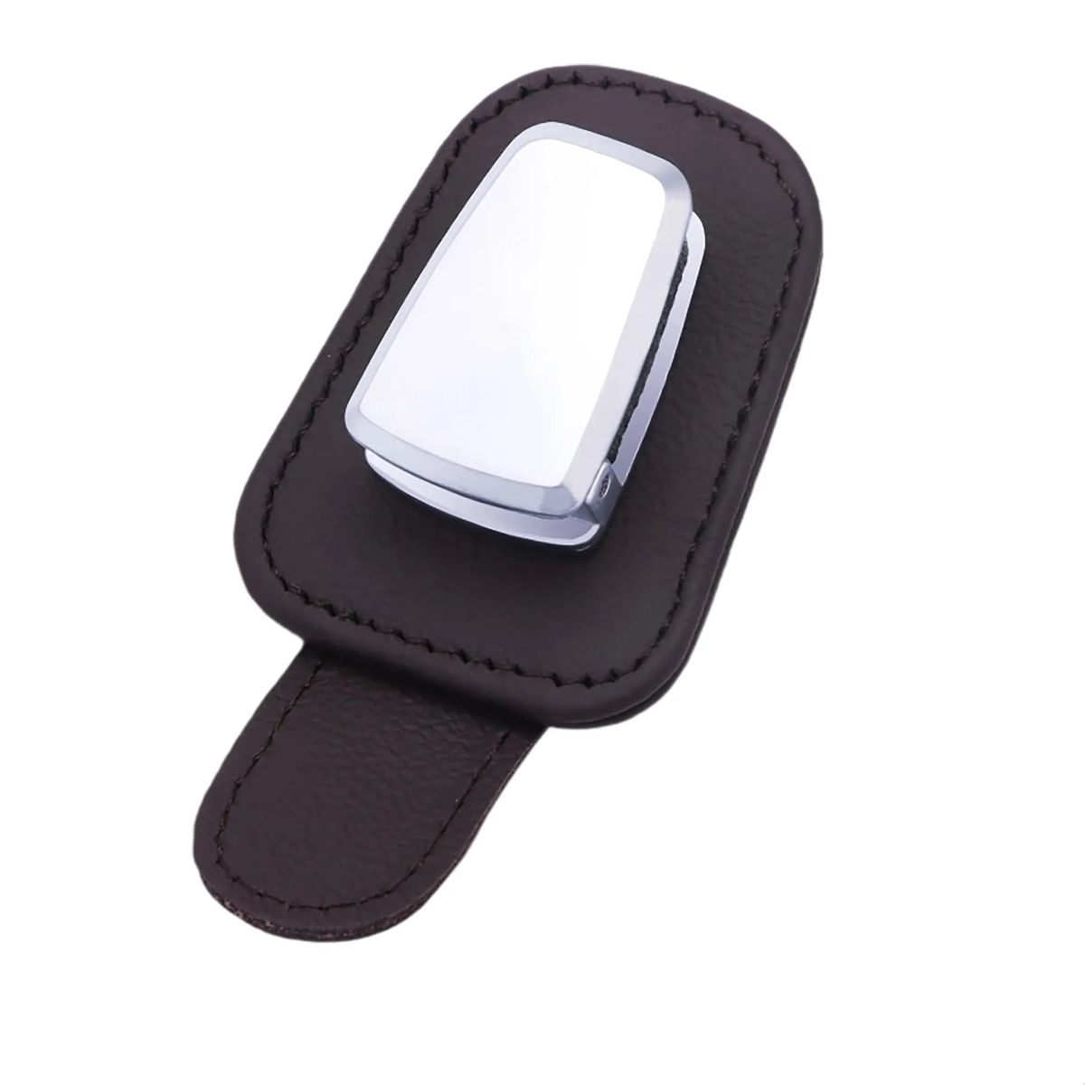 Compact Leather Glasses Mount for Car Visor 8