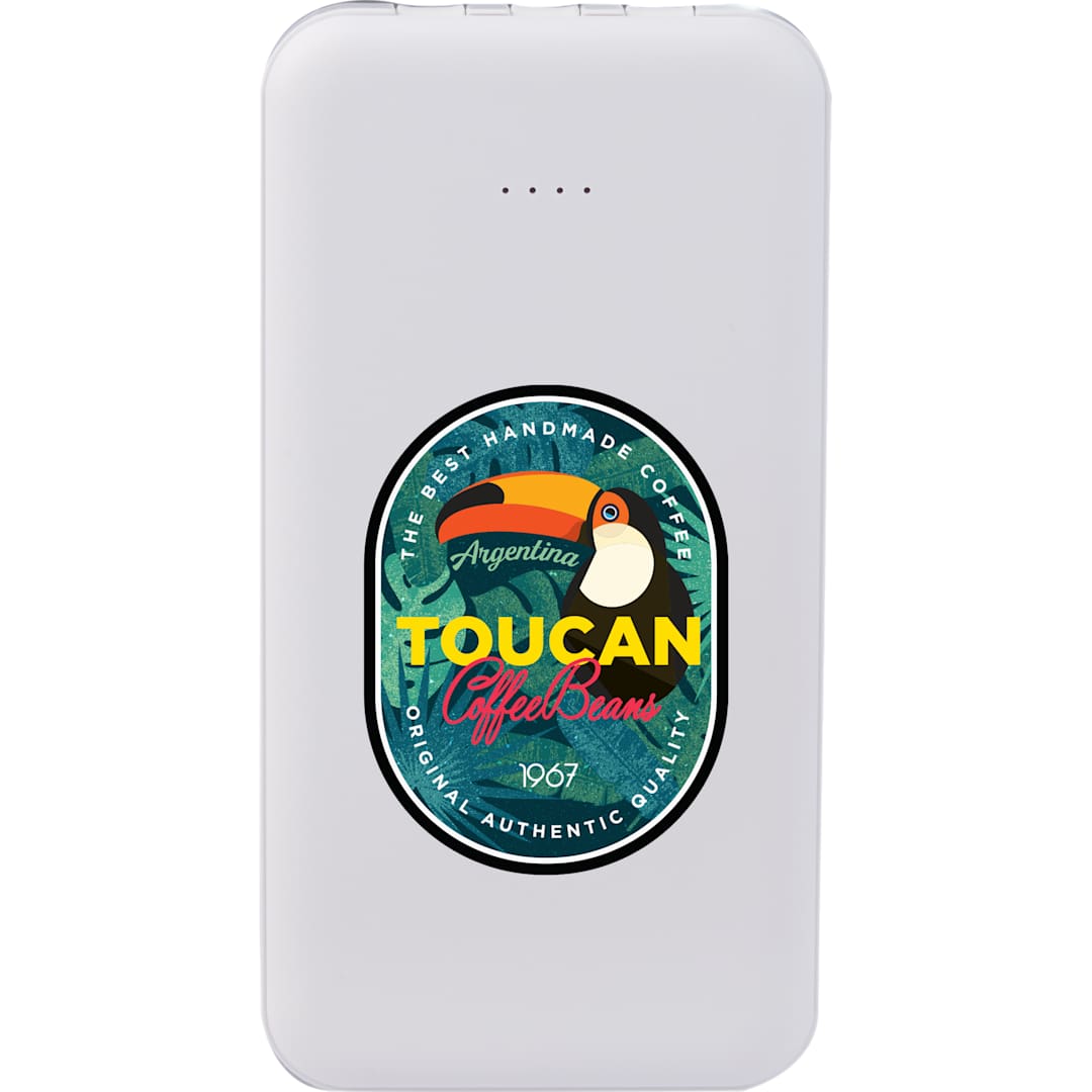 UL Listed 5,000 mAh Power Bank with Multi-Cables 10