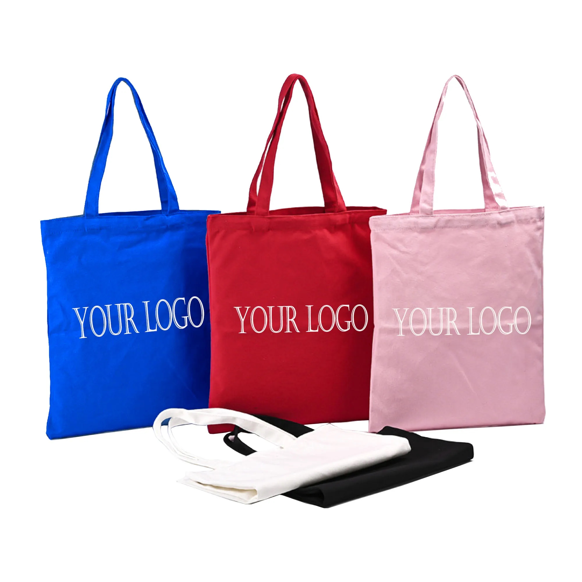 Cotton Canvas Tote Bags  MOQ 100PCS, custom tote bag with logo imprint 5
