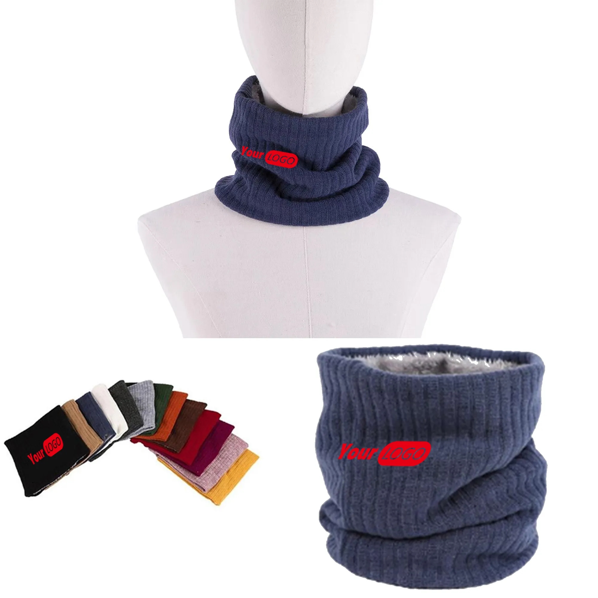 Winter Knitted Neck Gaiter MOQ 10pcs 10