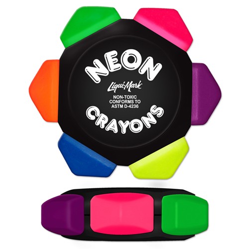 Neon Six Color Crayon Wheel