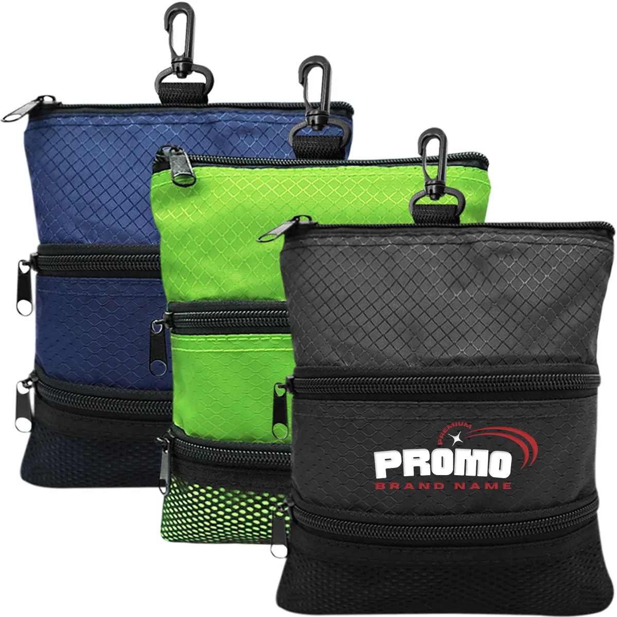 Multi-Pocket Waterproof Golf Ball Storage Tee Bag 4