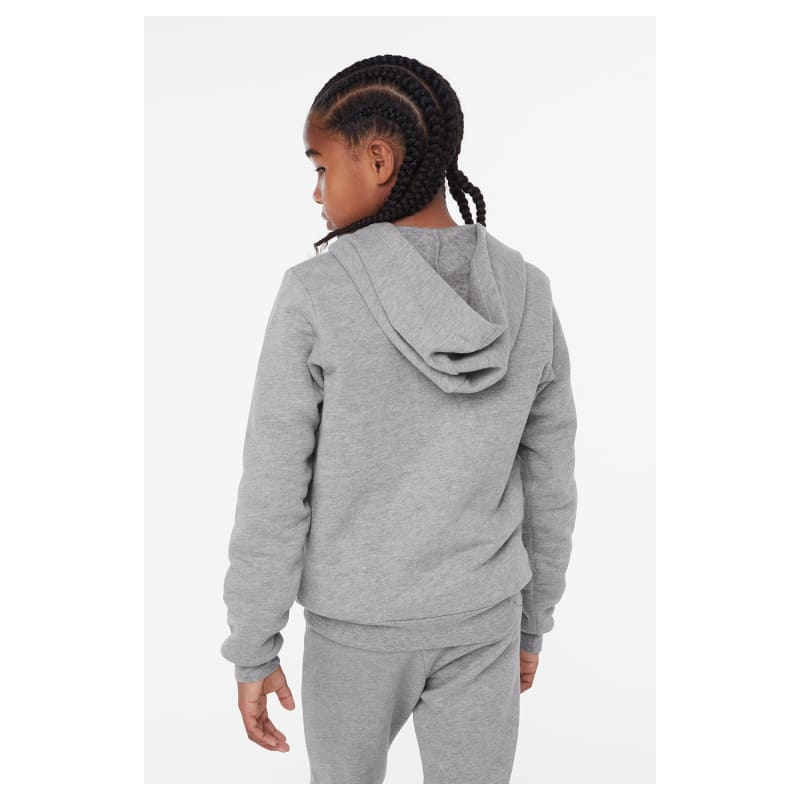 Bella + Canvas Youth Sponge Fleece Full-Zip Hooded Sweatshirt 7