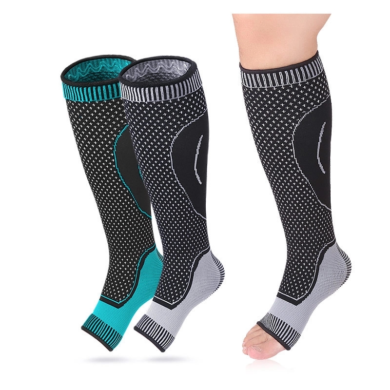 Knee High Compression Socks Open Toe 2