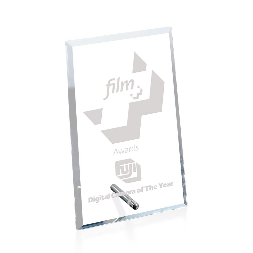 Windsor Rectangle Vertical Award - Chrome 14