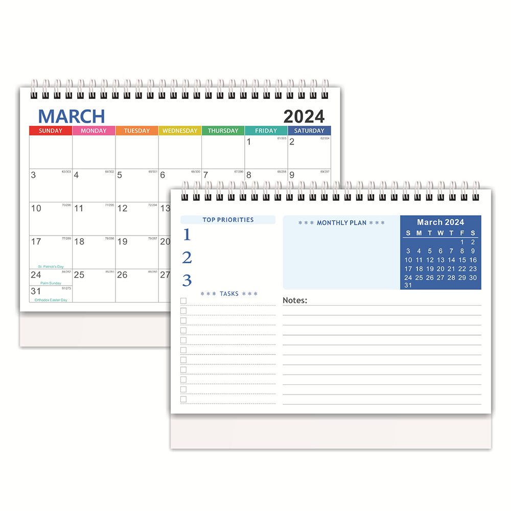 Desk calendar planner desktop ornaments 7