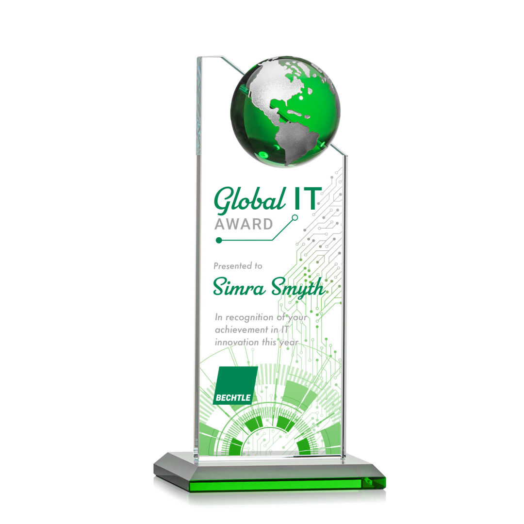 Arden VividPrint™ Award - Green/Silver 7