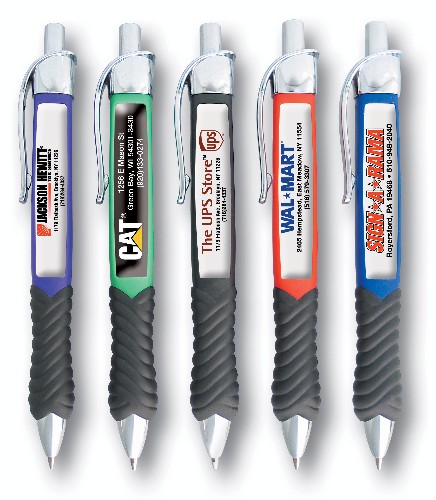 Ribbed Grip Ballpoint Pen 2