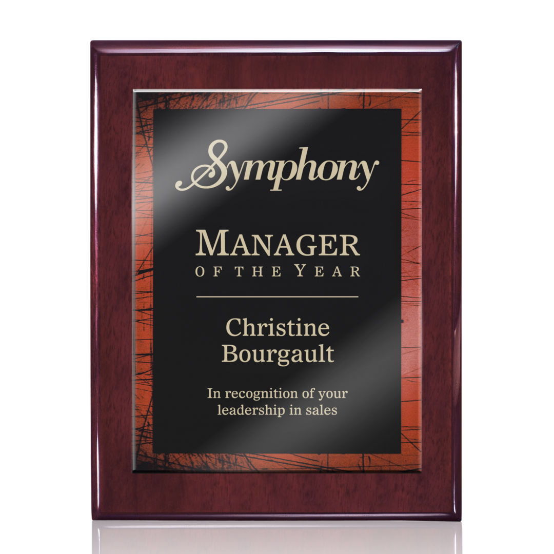 Oakleigh/Caprice Plaque - Rosewood/Red 3