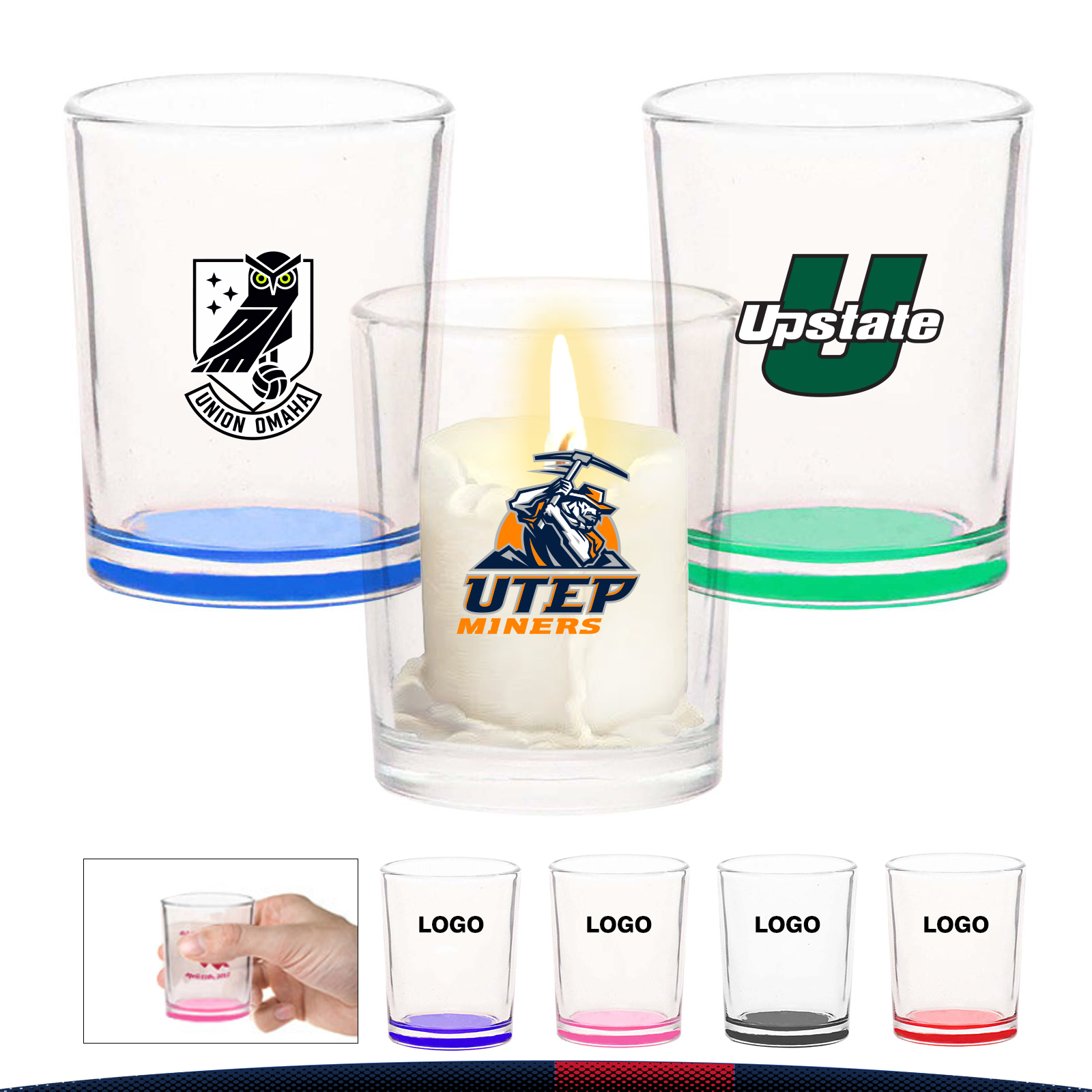 ARC 3 oz. Glass Candle Holders 5