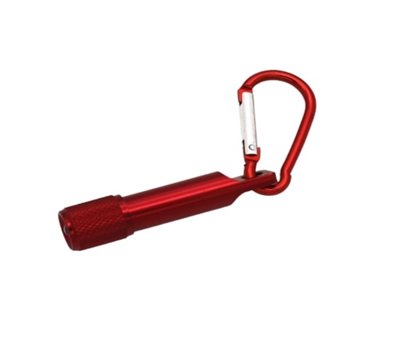 Mini Aluminum Flashlight with Carabiner 3