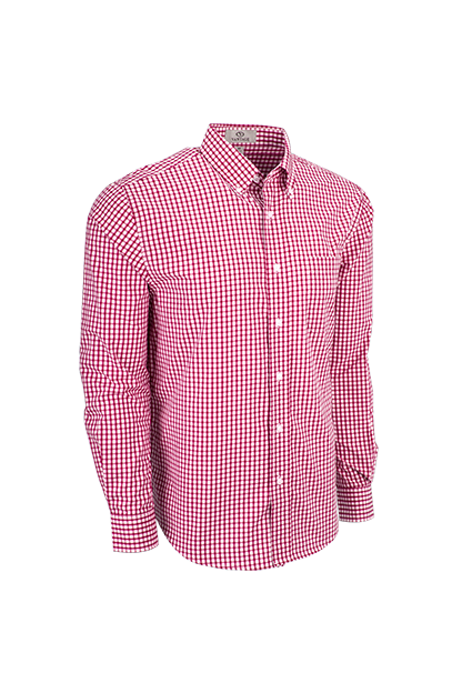 Easy-Care Gingham Check Shirt 65
