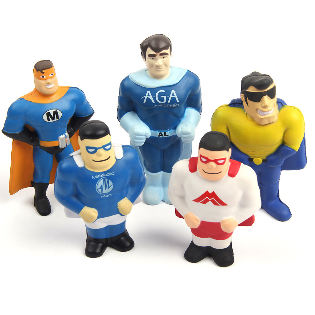 Custom Super Hero Squeeze Toy Stress Reliever 7