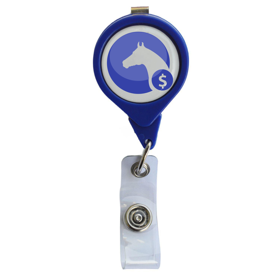 Teardrop Badge Reel w/ Bulldog Clip (No Twist) 2