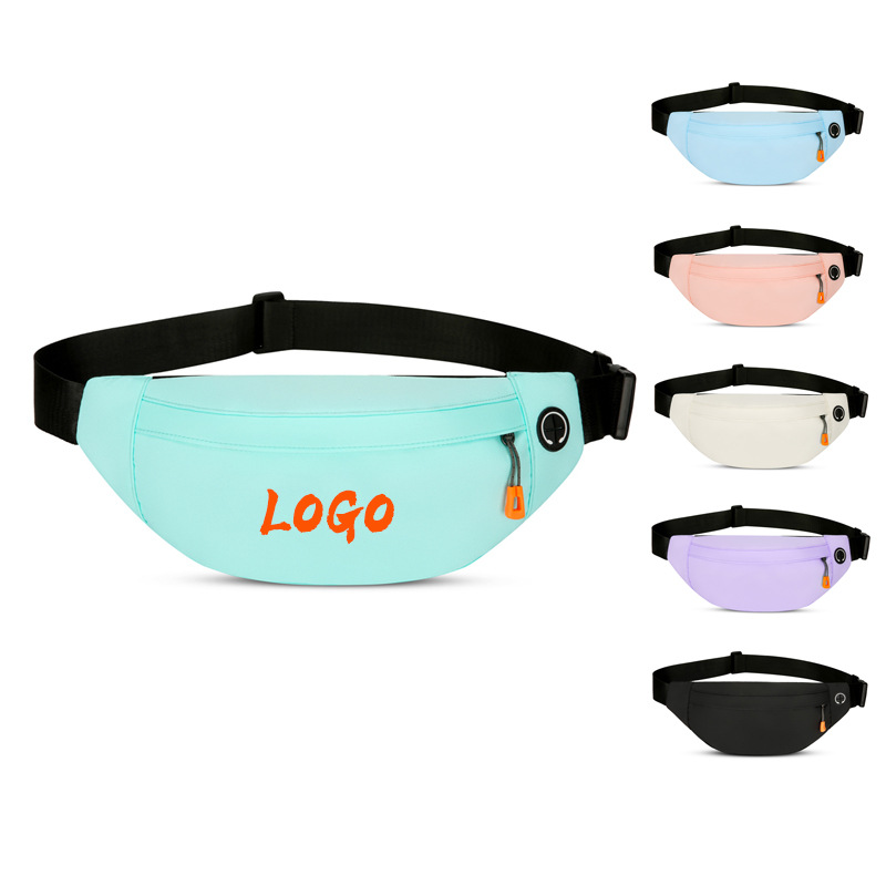 Simple solid color sports waist pack 1