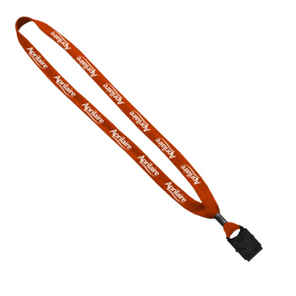 5/8" Polyester Shoelace Lanyard with Metal Crimp & Split-Ring 365