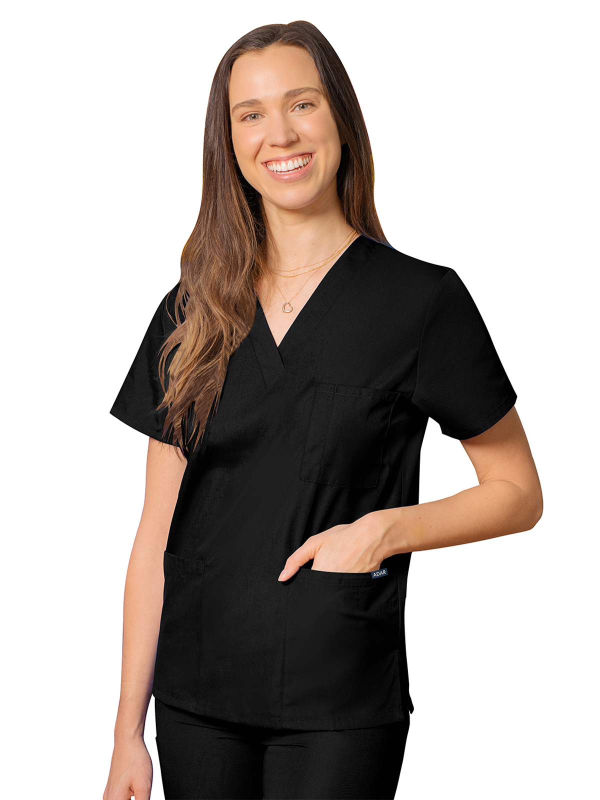 Adar - Universal - Unisex 3-Pocket V-Neck Top 1