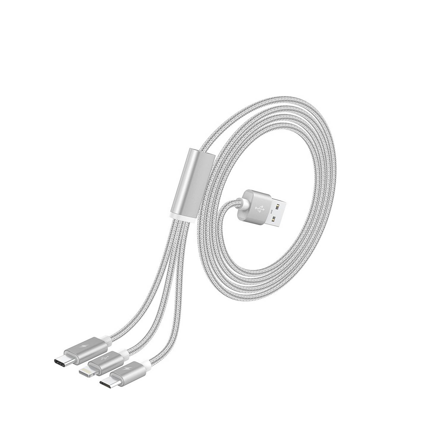 USB 3-in-1 Multifunctional Mobile Phone Charging Cable 5