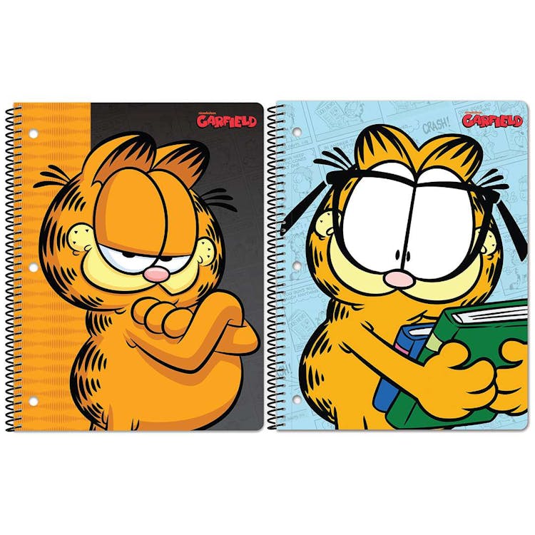 Garfield Spiral Bound Notebooks - Assorted 2