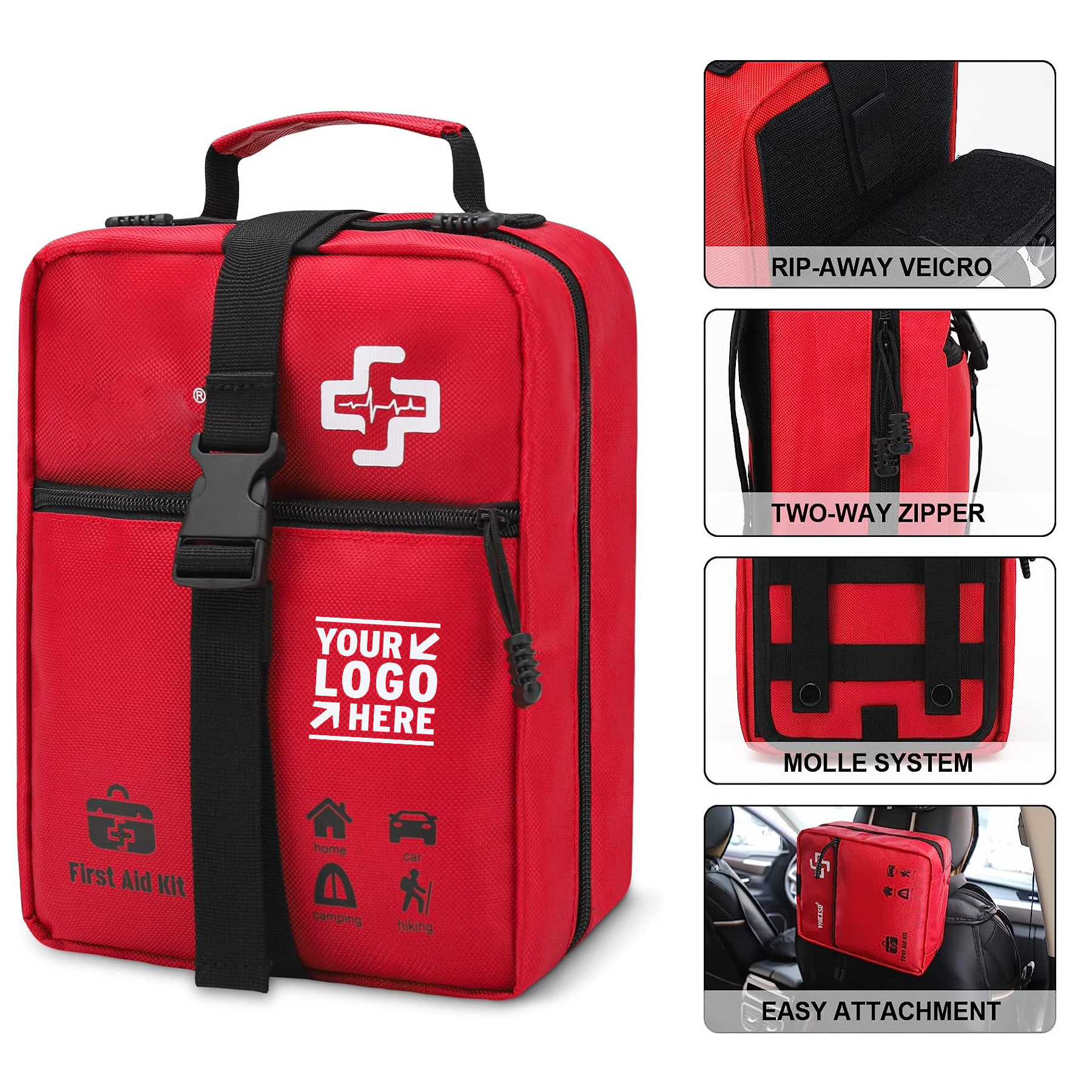 Travel 400 Piece Large First Aid Kit Premium Emergency Kits Outdoor Survival Medical First Aid Bag 2