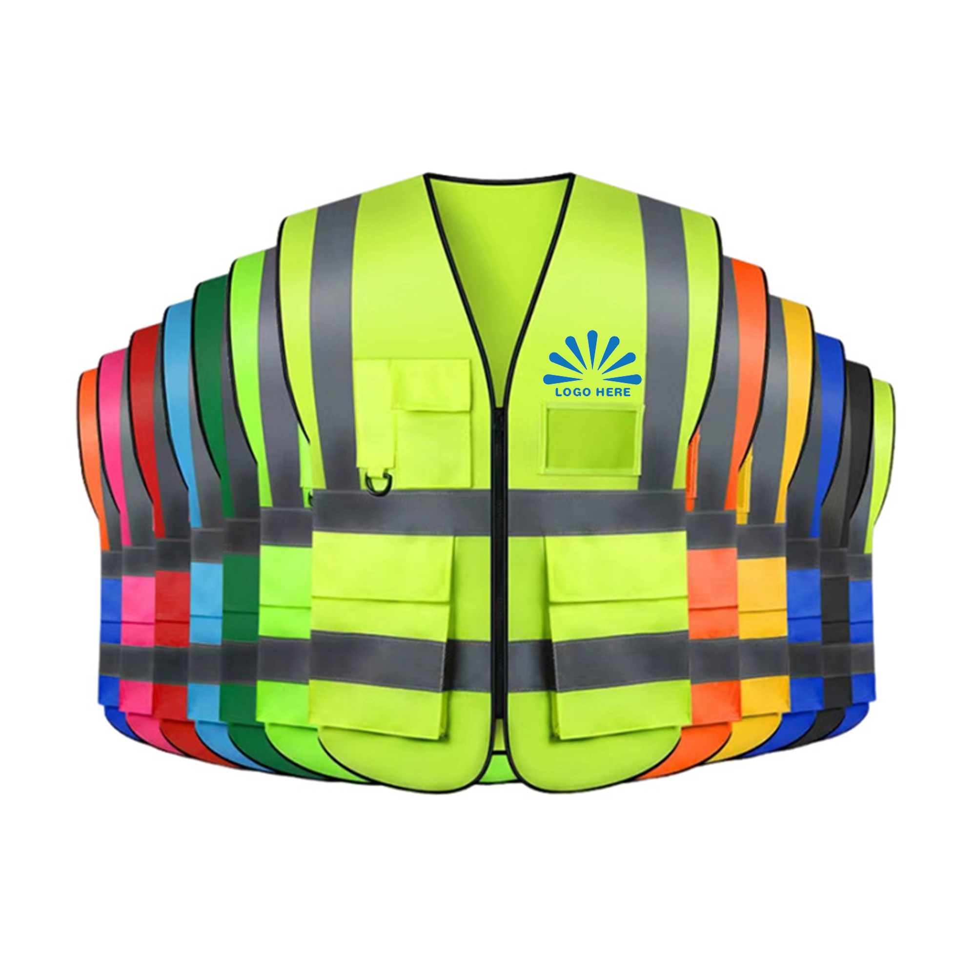 Reflective Warp Knitted Safety Vest 2