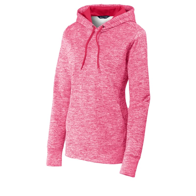Sport-Tek Women's PosiCharge Electric Heather Fleece Hooded Pullover. 20