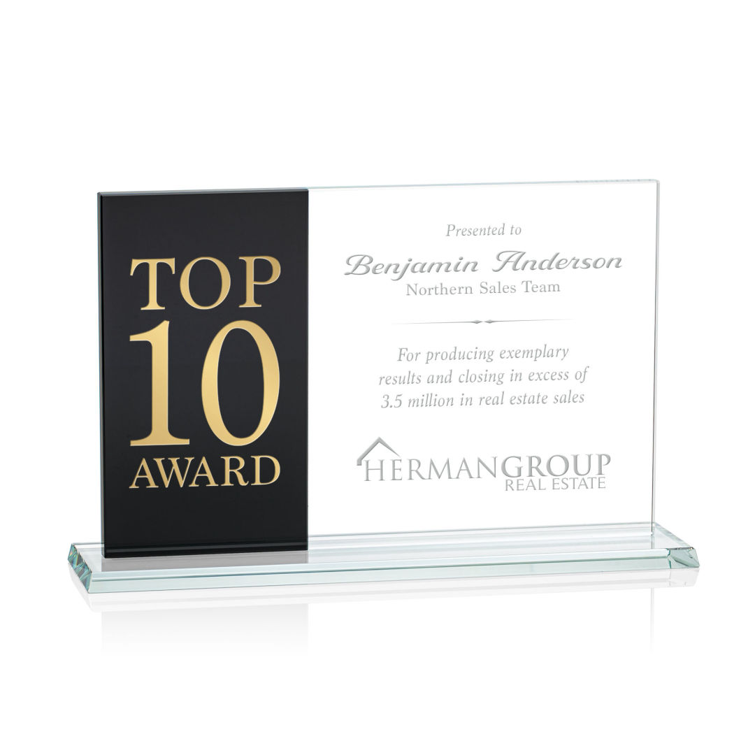 Composite Horizontal Award - Black 9