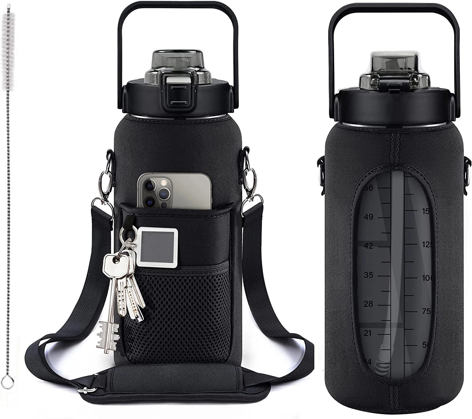 70Oz Water Bottle With Sleeve 6