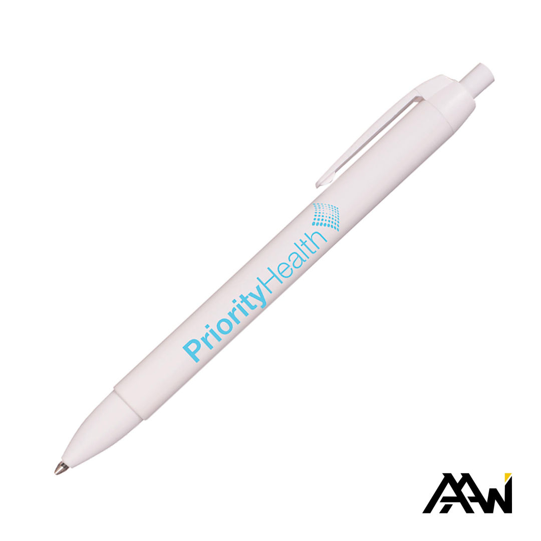 Widebody Pen w/Glossy White Barrel - Matte Colored Accent 6