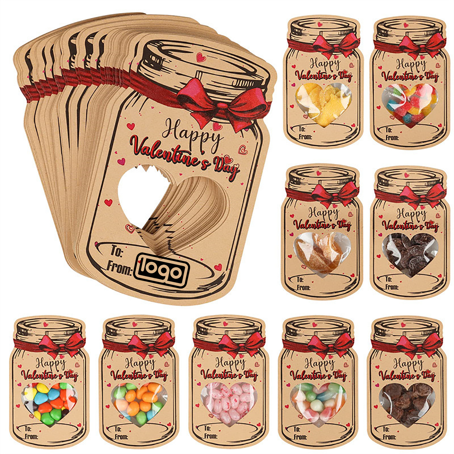 Creative greeting card candy bag 5
