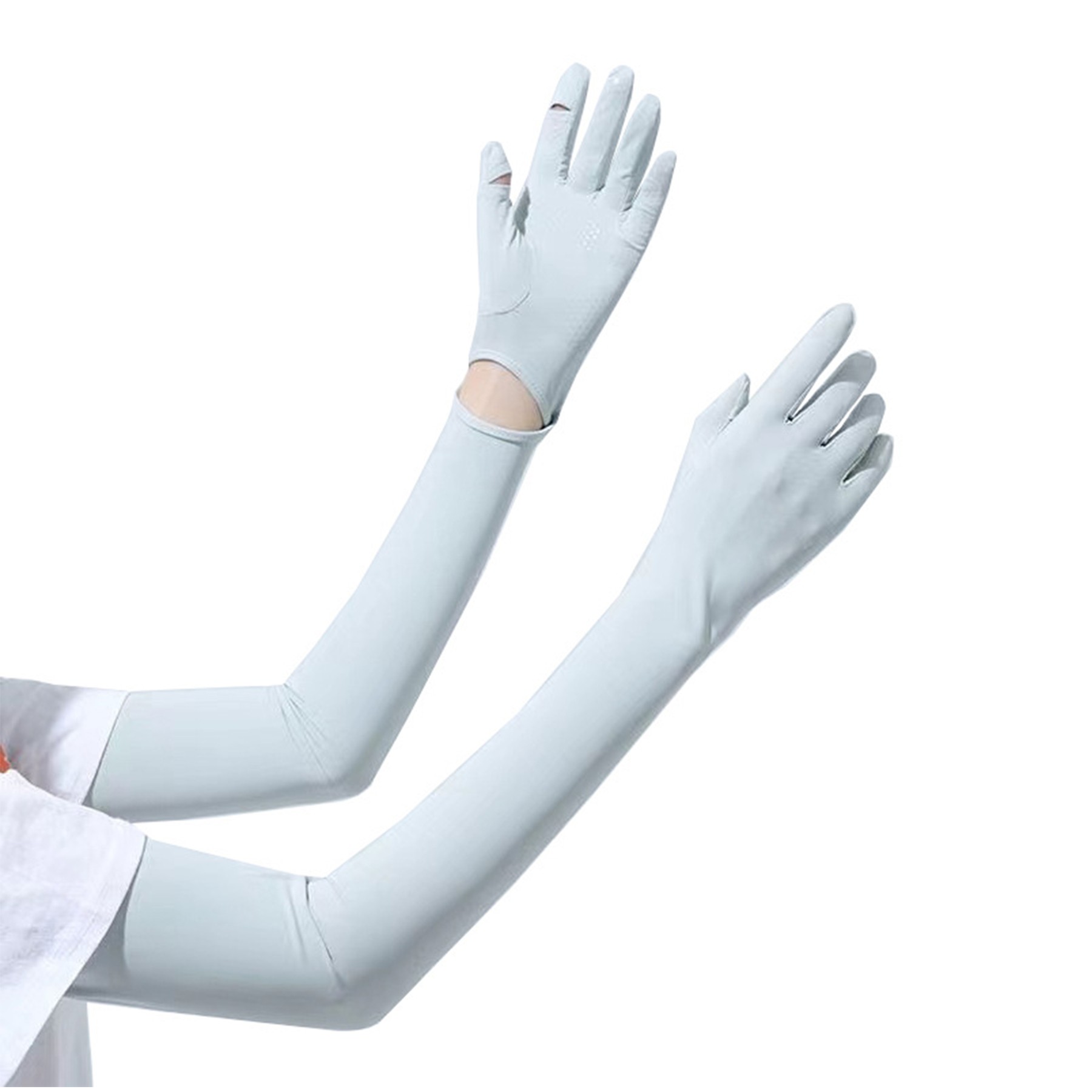 Women Sun Protection Arm Sleeve With Tumb Hole 9