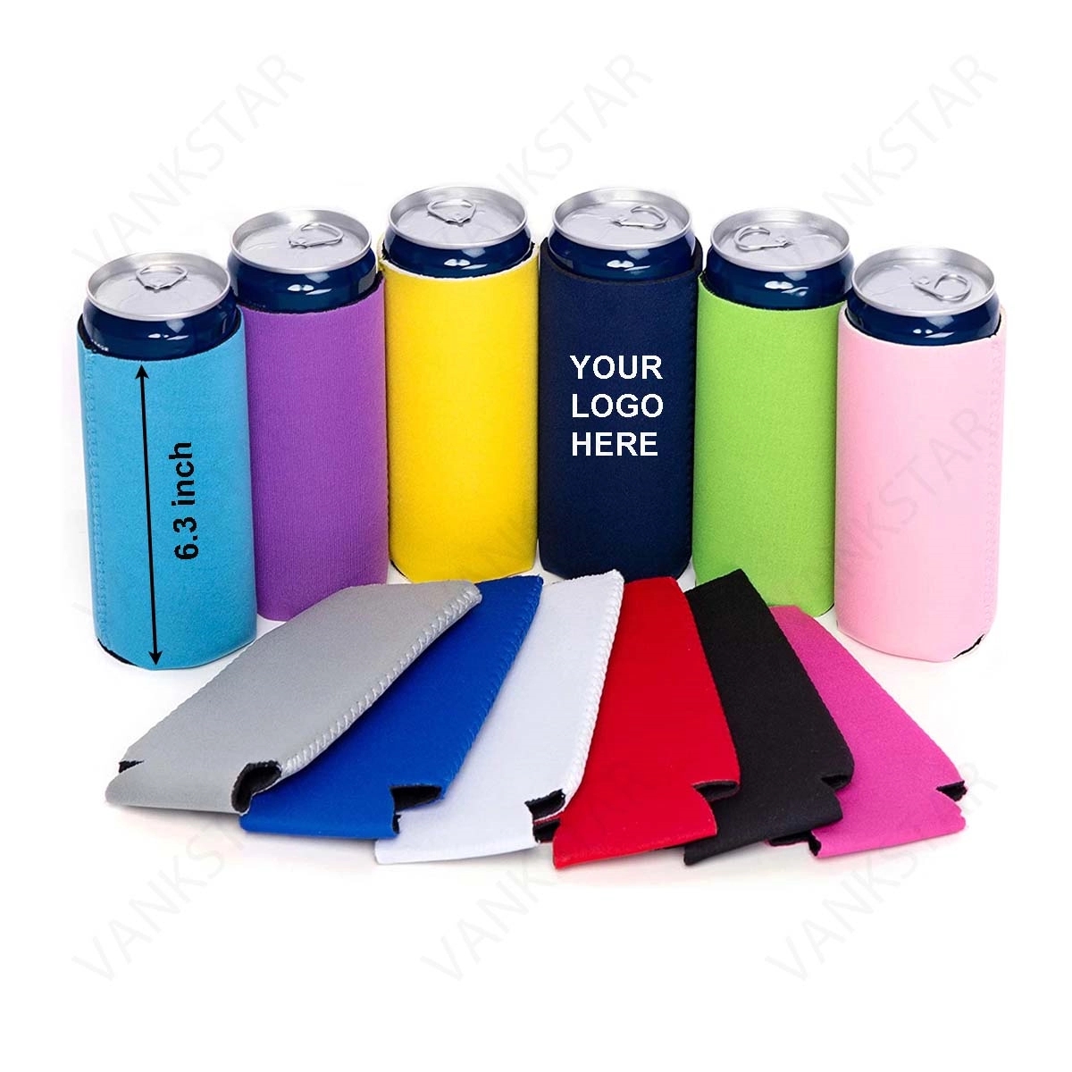 Custom Slim Can Cooler Sleeves, custom koozie with logo imprint 3