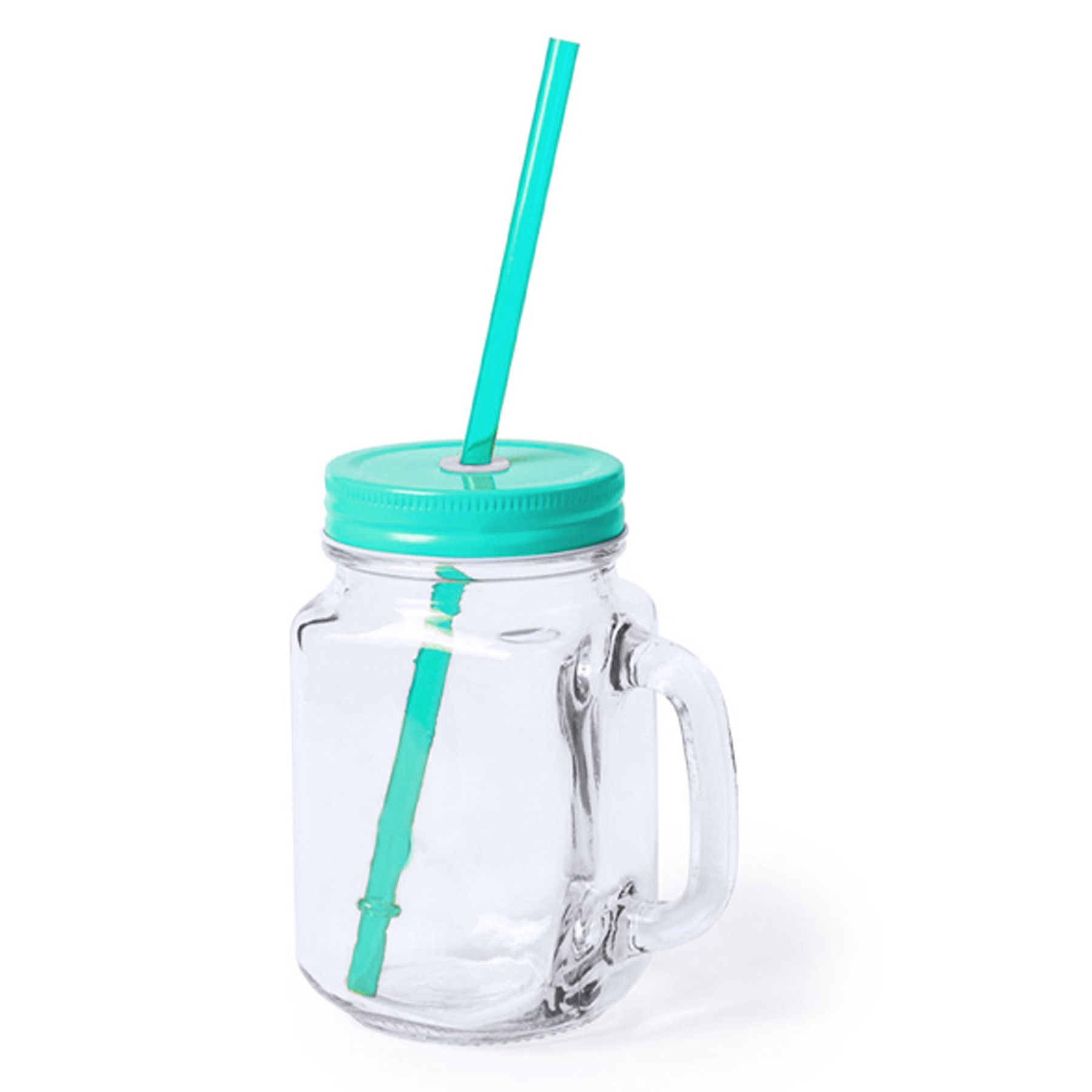 Mason Jars W/Cover And Straw 8