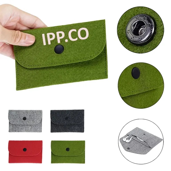 Fashion Woolen Felt Wallet 1