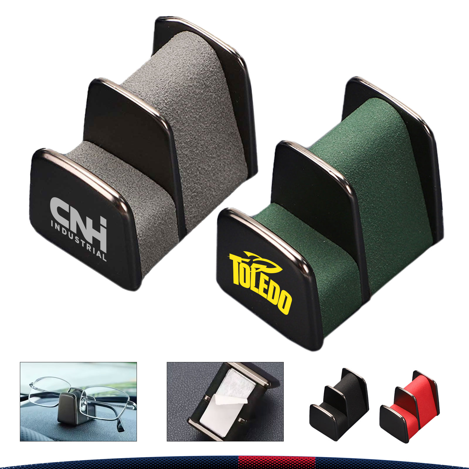 Zycril PU Leather Car Eyeglasses Stand 3