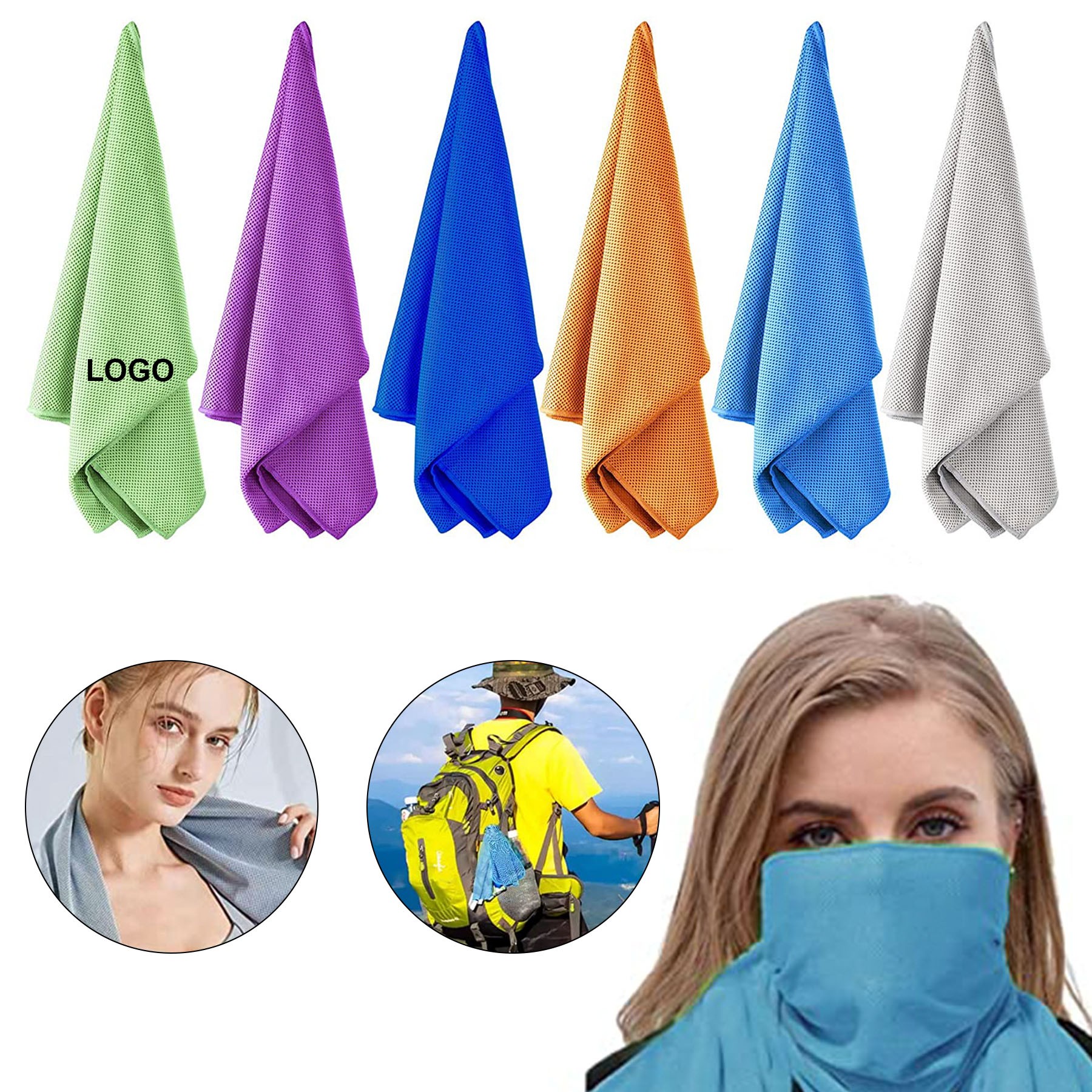 Microfiber Cooling Towel Ice for Neck 40"x12"